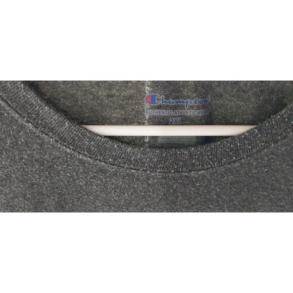 Champion Mens Size XXL Penn State T Shirt Charcoal Gray Tee Y2K University Comfy - Picture 10 of 11